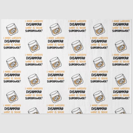 Grappig dat whisky verdwijnt tissuepapier (Voorkant)