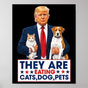 Grappig dat ze de honden de katten de huisdieren o poster