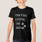 Grappig dat ze de honden in Springfield opeten Tri-Blend Shirt (Voorkant)