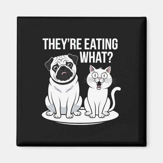 Grappig dat ze de honden opeten die ze de kat opet magneet (Voorkant)