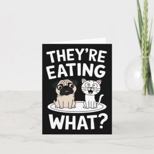 Grappig dat ze de huisdieren opeten Humoristische Kaart
