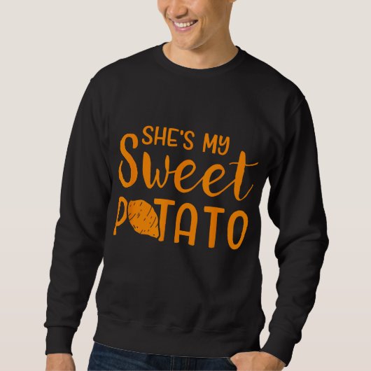 Grappig dat ze mijn lieve aardappel bijpassende Th Trui (Voorkant)