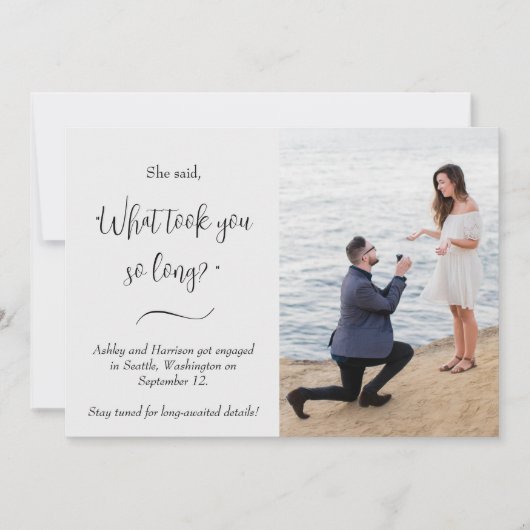 Grappig dat ze zei dat de foto zo lang duurde. kaart (Voorkant)