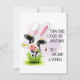 Grappig dat ze zeiden dat ik alles kon zijn notitiekaartje