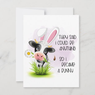 Grappig dat ze zeiden dat ik alles kon zijn notitiekaartje