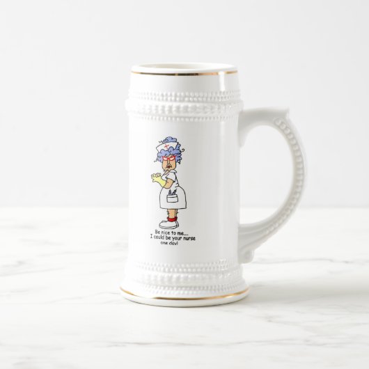 Grappig dat Zuster aardig tegen me zijn, T-shirts  Bierpul (Rechts)