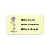 Grappig dat Zuster aardig tegen me zijn, T-shirts  Etiket (Voorkant)