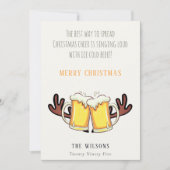 Grappig de beste manier om de kerstman Rein Beer t Feestdagenkaart (Voorkant)