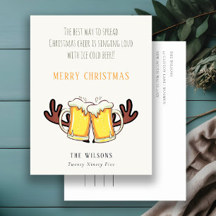 Grappig de beste manier om de kerstman Rein Beer t Feestdagenkaart