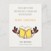 Grappig de beste manier om de kerstman Rein Beer t Feestdagenkaart (Voorkant)