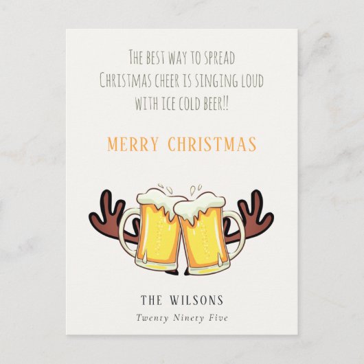 Grappig de beste manier om de kerstman Rein Beer t Feestdagenkaart (Voorkant)