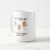 Grappig De beste verste ter wereld tot 3 kinderen Koffiemok (Voorkant links)