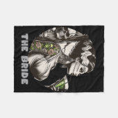 Grappig De bruid Het monster Frankenstein Spooky H Fleece Deken (Voorkant (Horizontaal))