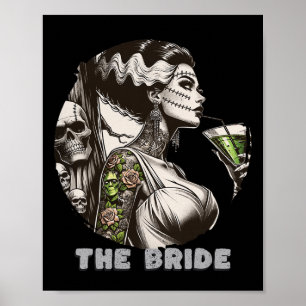 Grappig De bruid Het monster Frankenstein Spooky H Poster