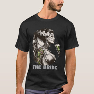 Grappig De bruid Het monster Frankenstein Spooky H T-shirt
