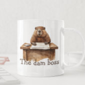 Grappig de Dam Boss Beaver Waterverf Koffiemok