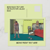 Grappig de echte golfer, gewoon getrouwd aankondigingskaart (Voorkant / Achterkant)