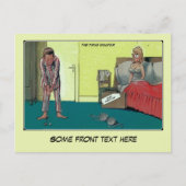 Grappig de echte golfer, gewoon getrouwd aankondigingskaart (Voorkant)