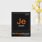 Grappig de elementen van Jezus Christus chemie Kaart (Gele Bloem)