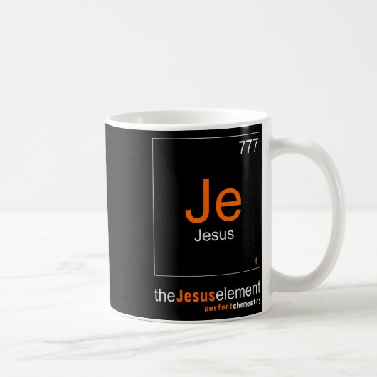 Grappig De Elementen Van Jezus Christus Scheikunde Koffiemok (Rechts)
