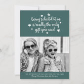 Grappig de enige cadeau die je nodig hebt | Groene Feestdagenkaart (Voorkant)