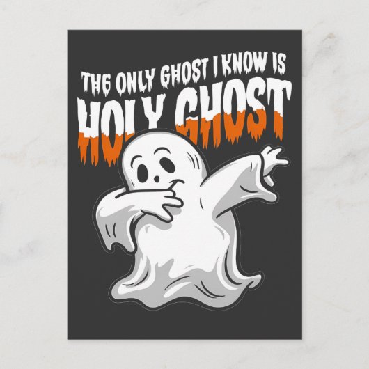 Grappig De enige geest die ik ken is Heilige Geest Uitnodiging Briefkaart (Voorkant)