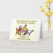 grappig de grappenontwerp van de brugspeler kaart (Gele Bloem)