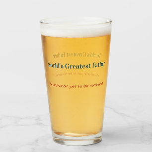 Grappig De grootste vader ter wereld VADERDAG Glas
