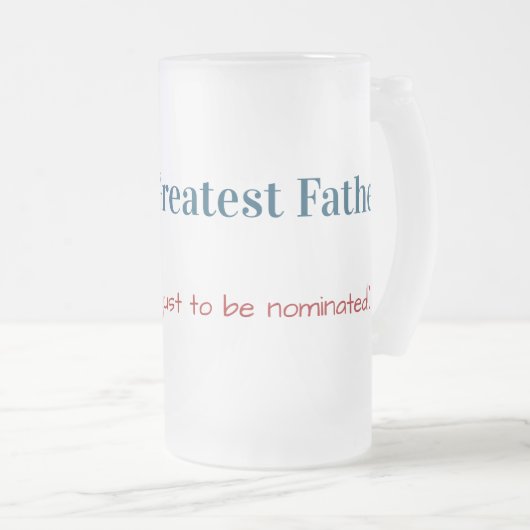 Grappig | De grootste vader ter wereld | VADERDAG Matglas Bierpul (Voorkant rechts)