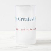 Grappig | De grootste vader ter wereld | VADERDAG Matglas Bierpul (Center)