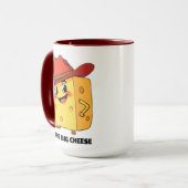 Grappig De Grote Kaas 10-Gallon Cowboyhoed Baas Mok (Voorkant links)