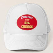 Grappig de grote kaasbaas cartoon trucker pet (Voorkant)