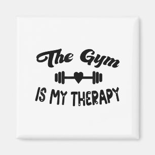 Grappig De Gym Is Mijn Therapie Motivatie Fitness Magneet
