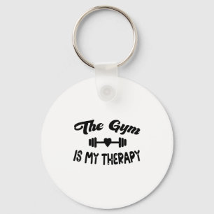 Grappig De Gym Is Mijn Therapie Motivatie Fitness Sleutelhanger