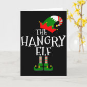 Grappig De Hongerige Elf Bijpassende Familie Groep Kaart (Gele Bloem)