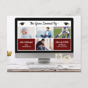 Grappig de jaren die door Foto's Graduation Party  Briefkaart