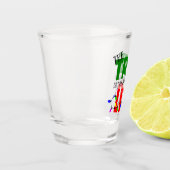 Grappig De Kerstboom Vakantie woorden Shot Glas (Links)