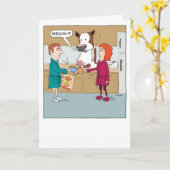 Grappig de koe melken Gefeliciteerd met jullie tro Kaart (Gele Bloem)