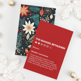 Grappig De Manger Bethlehem Review Kerst Kaart