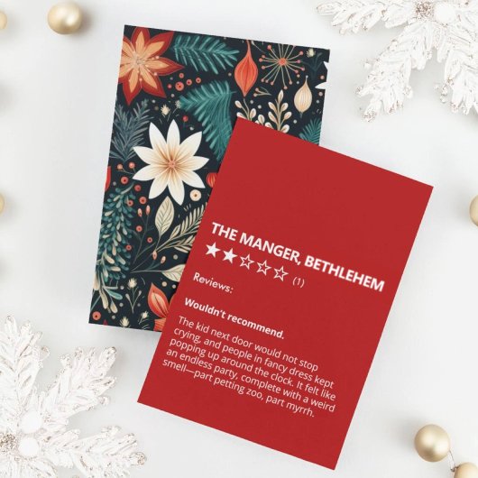 Grappig De Manger Bethlehem Review Kerst Kaart