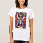 Grappig De moeder Skeleton Tarot T-shirt (Voorkant)