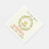 Grappig, de mooiste tijd voor een biertje servet (Hoek)