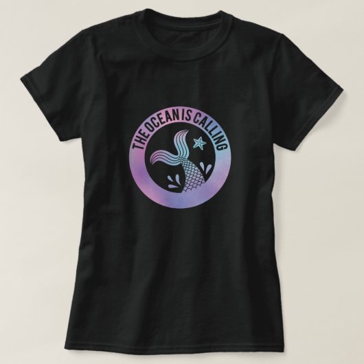 Grappig De Oceaan Roept Zeemeermin Melkweg T-shirt (Design voorkant)