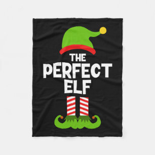 Grappig De perfecte Elf Kerstfeest Pajam Fleece Deken