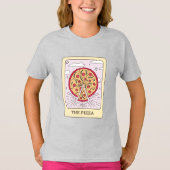 Grappig de Pizza Tarot Kaart T-shirt (Voorkant)