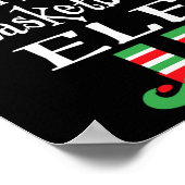 Grappig De Sketll Elf Shirt Kerst Overeenkomende F Poster (Hoek)