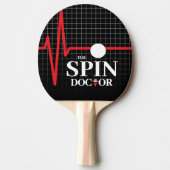 Grappig de Spin Doctor Spuit Heartbeat Chart Tafeltennisbatje (Voorkant)