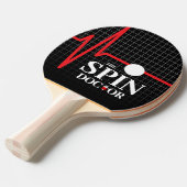 Grappig de Spin Doctor Spuit Heartbeat Chart Tafeltennisbatje (Voorkant Gekanteld)