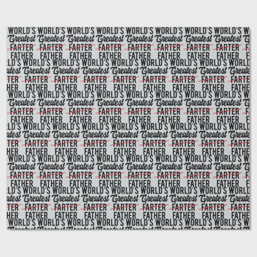 Grappig de wereld's sterkste vader cadeaupapier (Vlak)