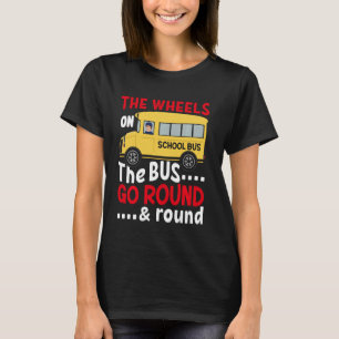 Grappig de wieltjes op de bus peuter Kinder jongen T-shirt